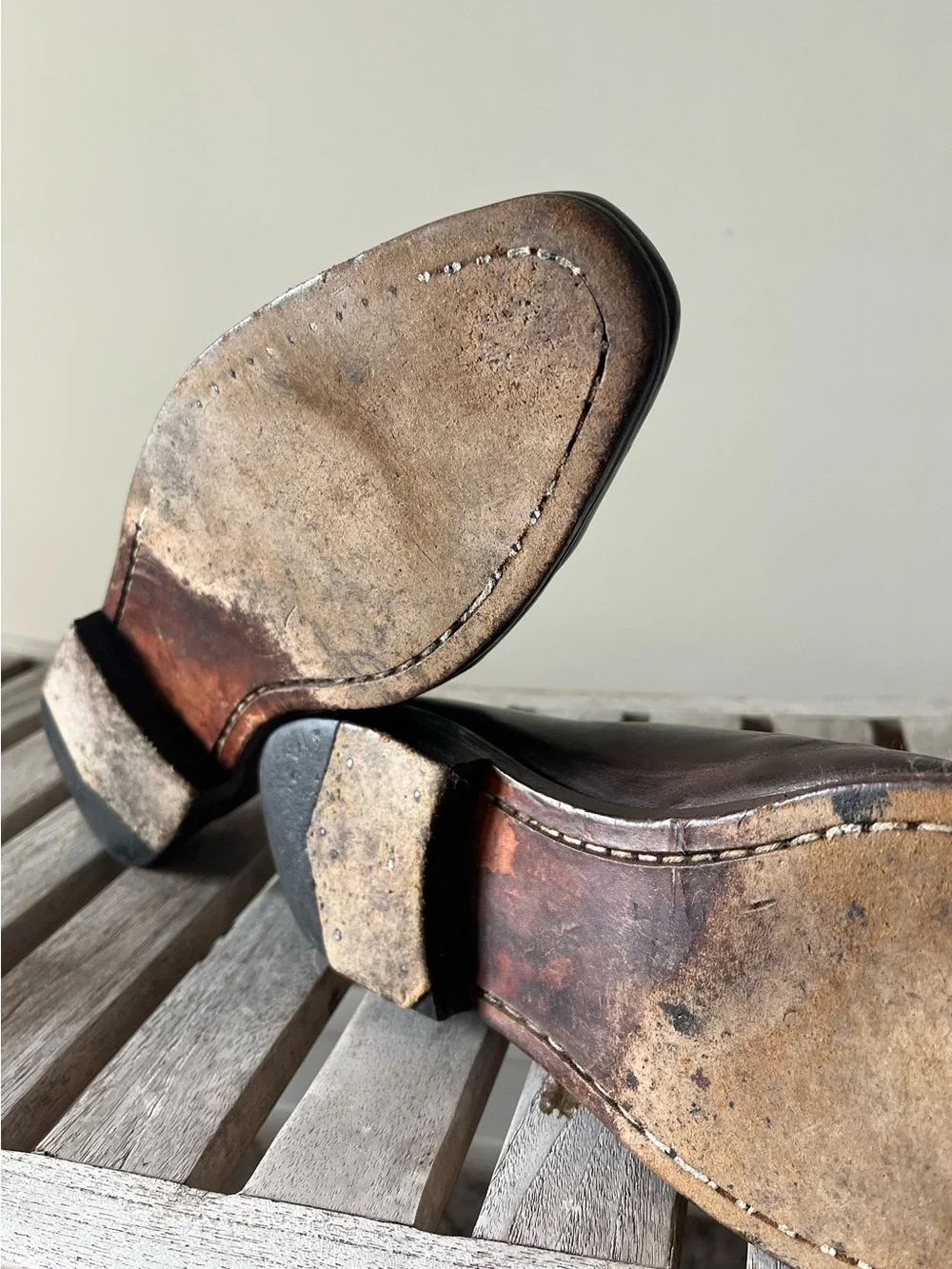 Berluti Paris Venezia Leather Wholecut Derby Shoes Brown Patina Italy